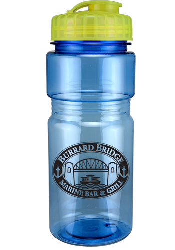 Promotional Translucent Recreation Bottles with Flip Top Lid (20