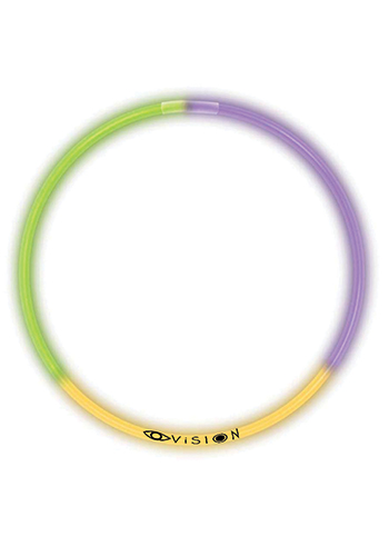 22 in. Superior Triple Color Light Up Glow Necklaces | WCGNS61