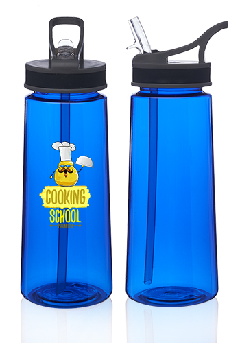 Sports Water Bottles with Straw