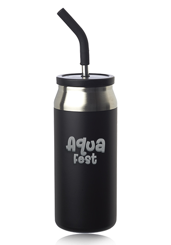 22 oz Sydney Can Shaped Tumbler with Silicone Lid and Straw