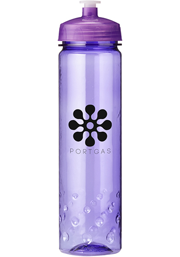 24 oz. Plastic Water Bottles with Lid | EM4424
