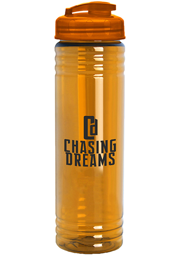 Customized 24 oz Slim Fit Water Bottle With Flip Lid