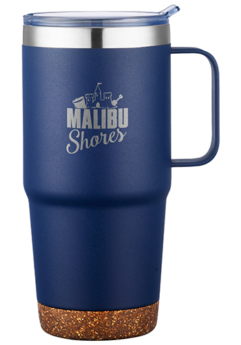 Promotional 24 Oz. Travel Mug With Cork Base And Handle $19.72