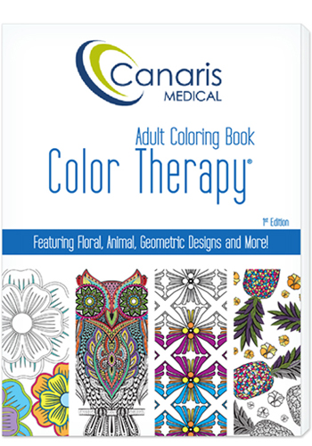 24 Page Color Therapy Adult Coloring Book - USA Made | LQ590001FCD