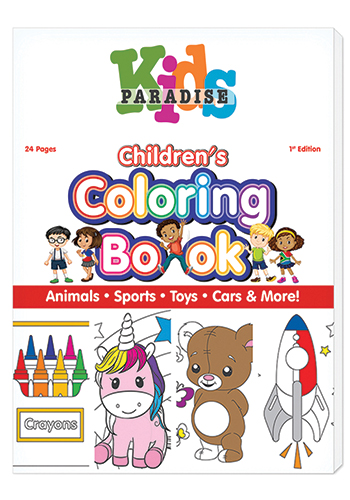 24-Page Made in USA Children's Coloring Book | LQ590003FCD