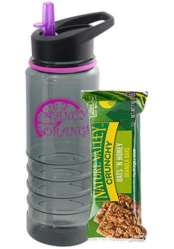 Promotional 25 oz Bottle with Nature Valley Granola Bar