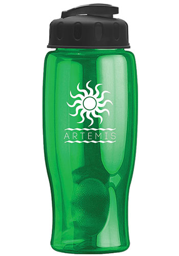 Personalized 27 oz Poly-Pure Transparent Sports Bottle