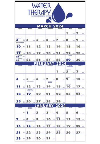Bulk 3-Month Planner 4 Sheet Triumph Calendars
