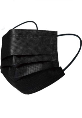 3-Ply Black Disposable Face Masks | PRPEM09