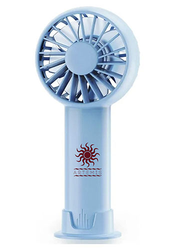 3-Speed USB Rechargeable Battery Fan with Base