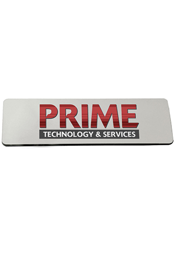 3" x 1" Metal Name Badge