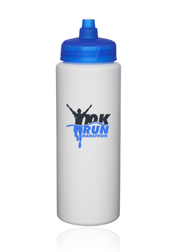 32 oz. HDPE Plastic Water Bottles with Quick Shot Lid | WBRSB35