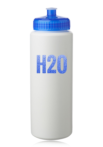 Advertising HDPE Plastic Sports Water Bottles (32 Oz.)