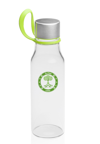 Glass Water Bottles with Carrying Strap