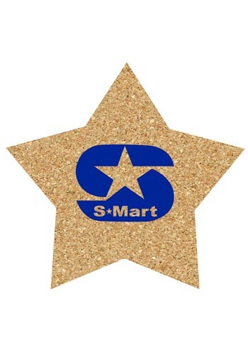 6 inch King Size Cork Star Coasters | AM5XST