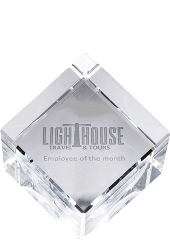 3D Crystal Jewel Cube - Large