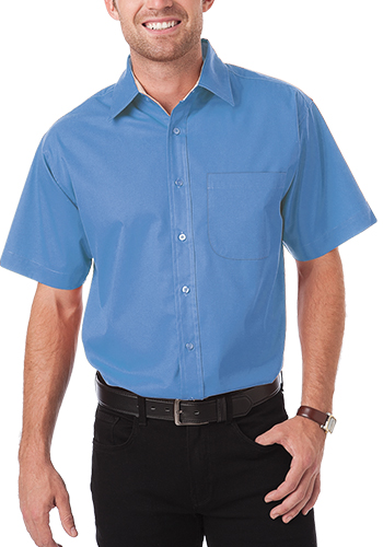 Custom Men's Short Sleeve Twill Dress Shirts | BGEN8330S - DiscountMugs