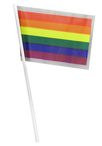 Rainbow Plastic Flags