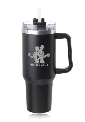 Custom Name Portable Stainless Steel Travel Mugs With Double Lid