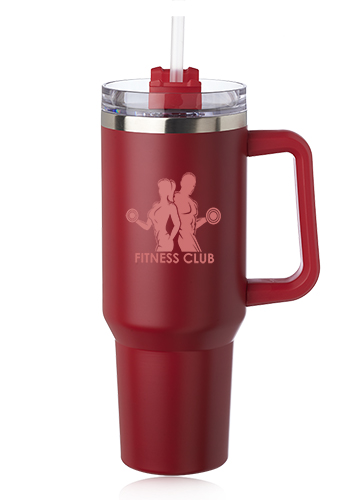 Custom 40 oz. Alps Stainless Steel Travel Mugs with Handle