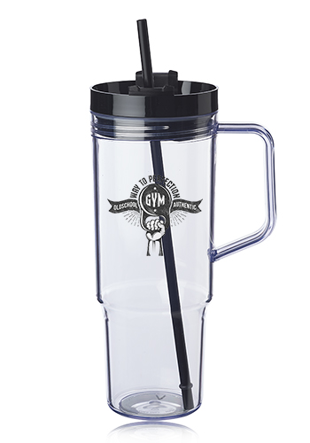 40 oz. Lincoln Plastic Tumbler with Handle