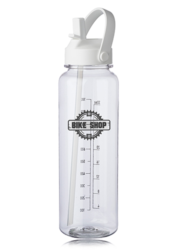40 oz. Stella Plastic Water Bottle with Measurements | WB56