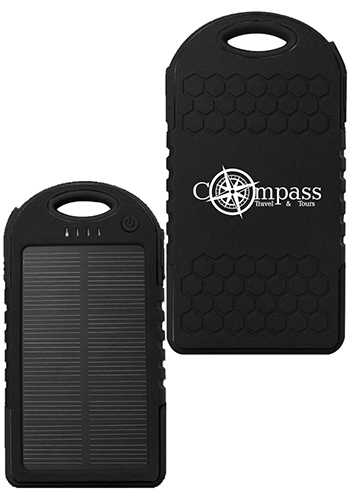 4000mAh Water Resistant Solar Power Bank