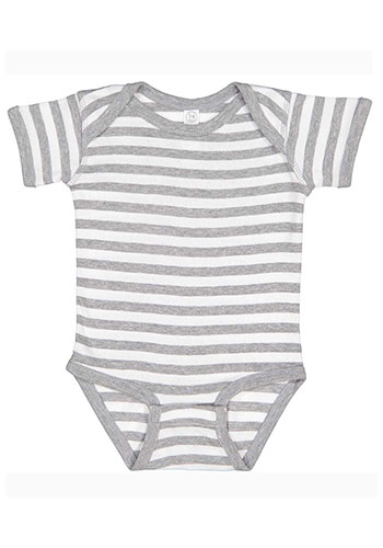 Printed Rabbit Skins Baby Rib Bodysuits | LA4400 - DiscountMugs