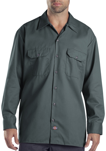 Personalized Dickies Adult Long Sleeve Work Shirts | 574 - DiscountMugs