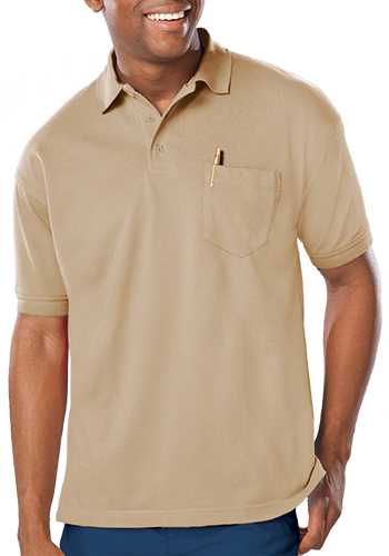 Blue Generation Men's Soft Touch Short Sleeve Pocketed Polo Shirts | BGEN7501