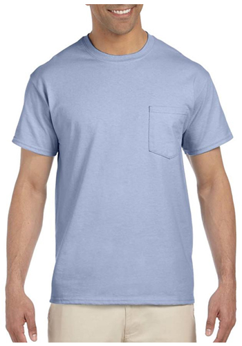 Printed Gildan Ultra Cotton Adult Pocket T Shirts G2300 Discountmugs 