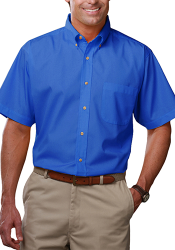 Blue Generation Mens Teflon Treated Twill Dress Shirts | BGEN7217S