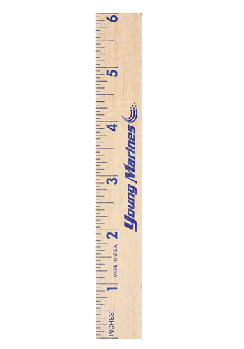 6 inch Flat Wood  Rulers | AK90306