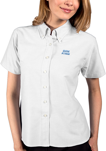 Blue Generation Ladies Short Sleeve Oxford Shirts | BGEN6214S