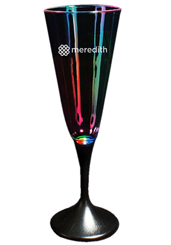 7.5 oz. Light Up Plastic Champagne Flutes | WCLIT914