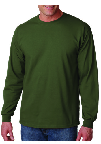 Printed Gildan Ultra Cotton Long Sleeve T-shirts | G2400 - DiscountMugs