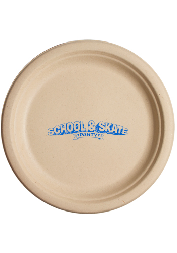 8.75 Inch Kraft Round Compostable Paper Plates | TSCPK875