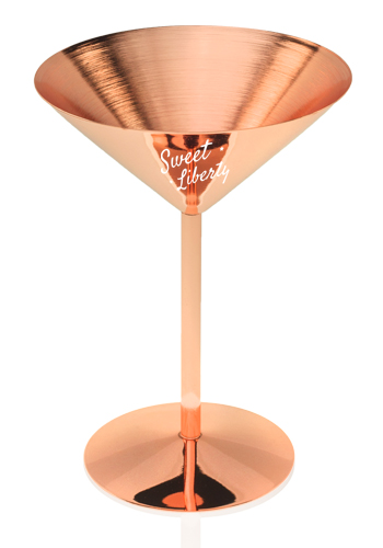 Bulk 8 oz. Copper Coated Martini Glasses