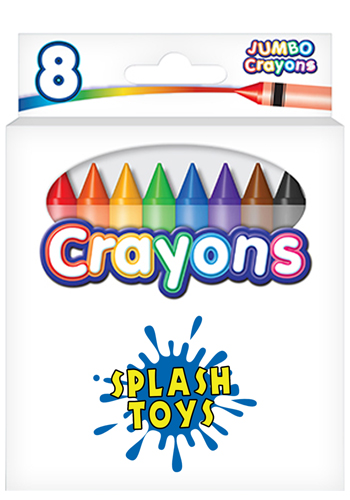 8-Pack Jumbo Crayon Box With Full Color Decal | LQ865890FCD