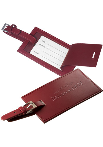 Customized Rectangle Leather Luggage Tags