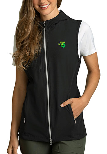 Women's Greg Norman Windbreaker Full-Zip Hooded Vest | VAWNS0J360