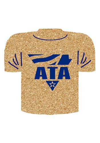 5 inch King Size Cork T-Shirt Coasters | AM5XTEE