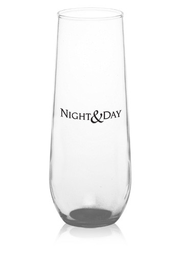 Personalized 8 oz. Libbey Stemless Champagne Glasses