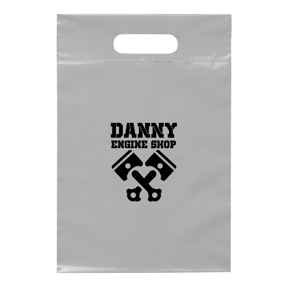 Promotional Recyclable Die Cut Handle Plastic Bags