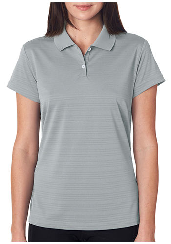 Adidas Ladies' ClimaLite Textured Solid Polo Shirts | A162