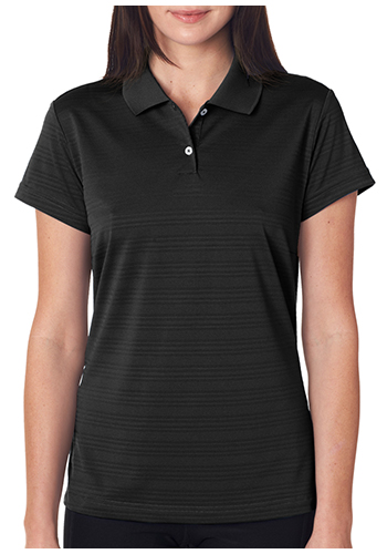 Adidas Ladies' ClimaLite Textured Solid Polo Shirts | A162