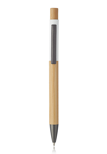 Aluminum Ball Point Pens with Bamboo Barrel | MP290