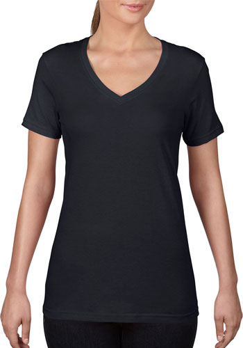 ANVIL Women's Featherweight V-Neck Tees | AN392