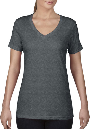 Customized ANVIL Womens Featherweight V-Neck Tees | A392 - DiscountMugs