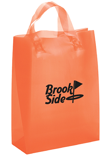 Customized Apollo Frosted Plastic Shopping Bags